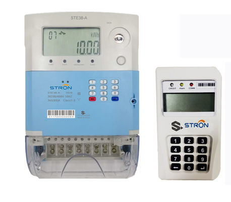 STE38-G GPRS Stron STS Standard Prepaid Three Phase Four Wire Electricity Meter