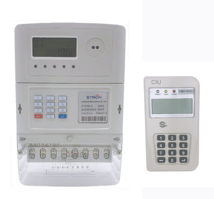 STE38-S Stron STS Standard Prepaid Split Three Phase Electricity Measurement Meter with CIU Hotsale