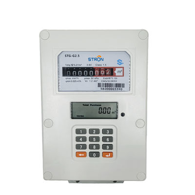 STS Standard 2.5m3/H Prepaid Gas Meter With LCD Diaplsy