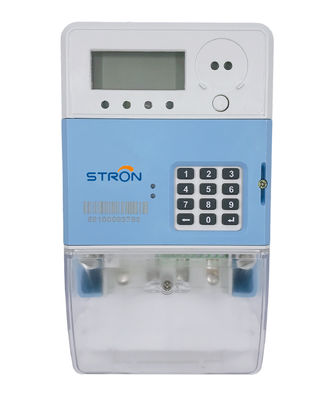 60HZ 8kV Single Phase Smart Prepaid Electricity Meter STS Standard