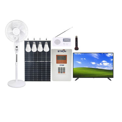 80W Paygo Solar Home System , 6A Home Solar Power System