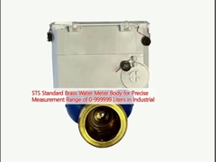 STS Standard Brass Water Meter Body for Precise Measurement Range of 0-999999 Liters in Industrial