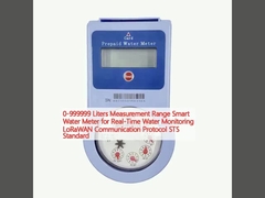 0-999999 Liters Measurement Range Smart Water Meter for Real-Time Water Monitoring LoRaWAN Communication Protocol STS Standard