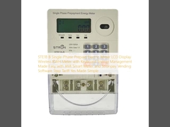 STE18 B Single-Phase Prepaid Electric Meter LCD Display Wireless KWH Meter with Keyboard Energy Management Made Easy with AMI Smart Meter and Stronpay Vending Software Step Tariff Yes Made Simple