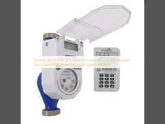 Factory direct R160 STS smart CIU remote control integrated brass shell IP68 protection water meter prepaid